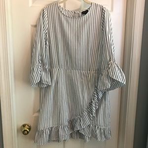 Who What Wear summer pinstripe dress